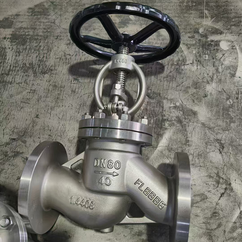 National standard globe valve made of stainless steel material